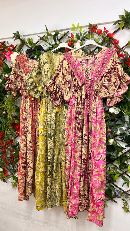 Vestido Indu Fluido Tropical