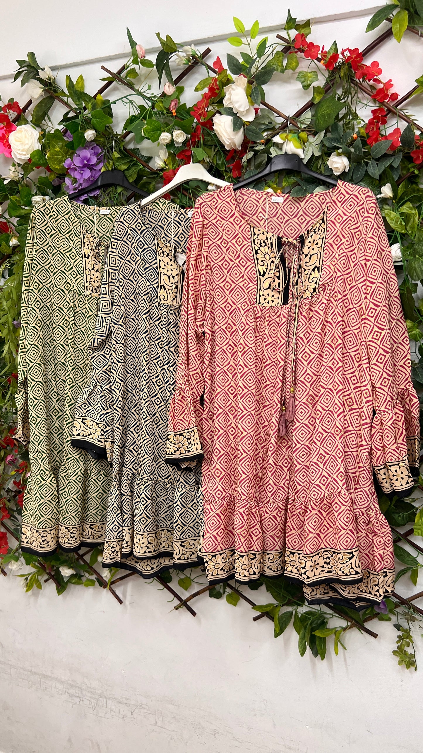 Vestido Boho Geometrico