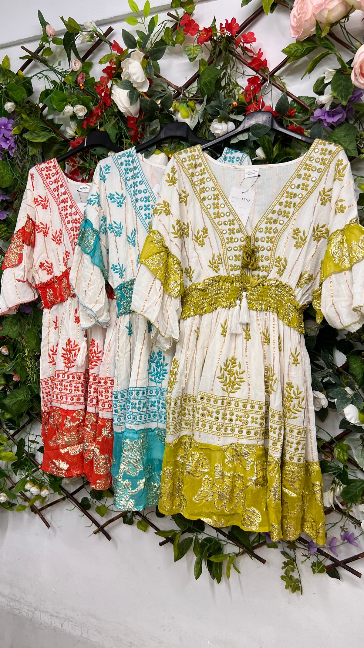 Vestido Boho Cenefas Corto