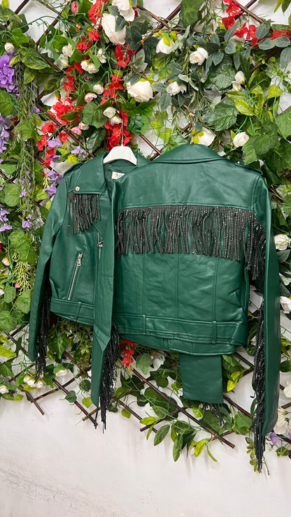 Chaqueta Motera Flecos