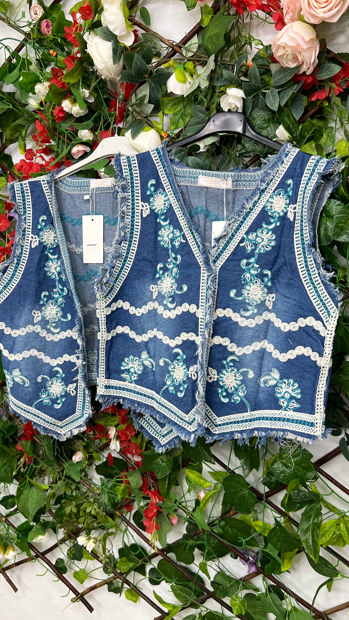 Chaleco Flecos Denim