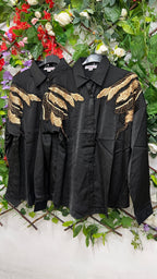 Camisa Apliques Dorados