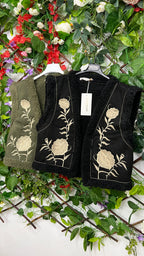 Chaleco Forrado Floral