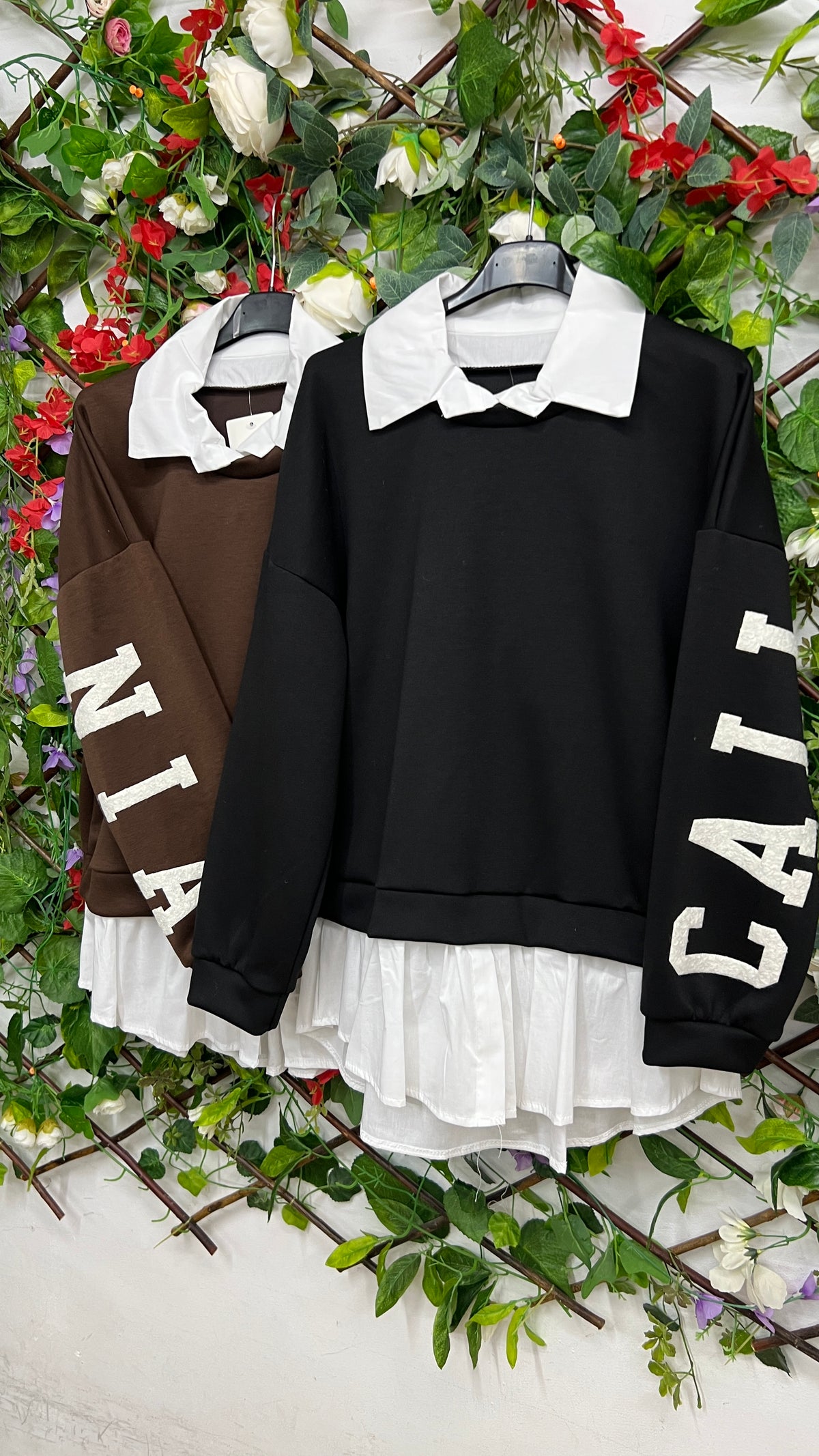 Sudadera Camisa Letras