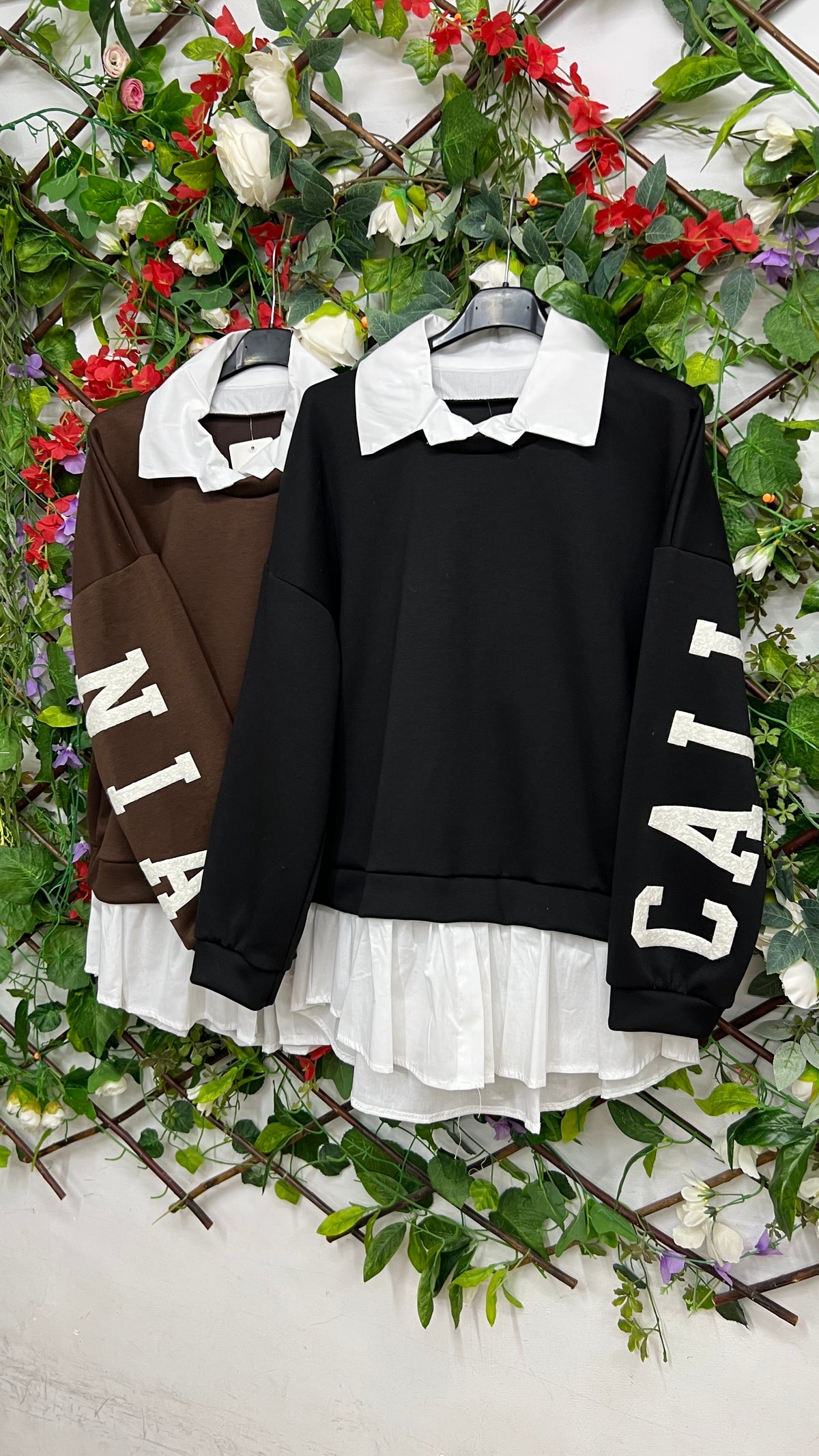 Sudadera Camisa Letras