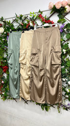 Pantalon Cargo Saten