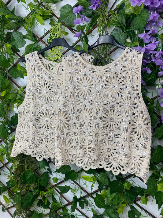 Top Crochet Flores