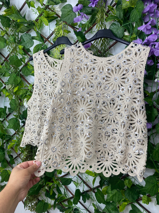 Top Crochet Flores