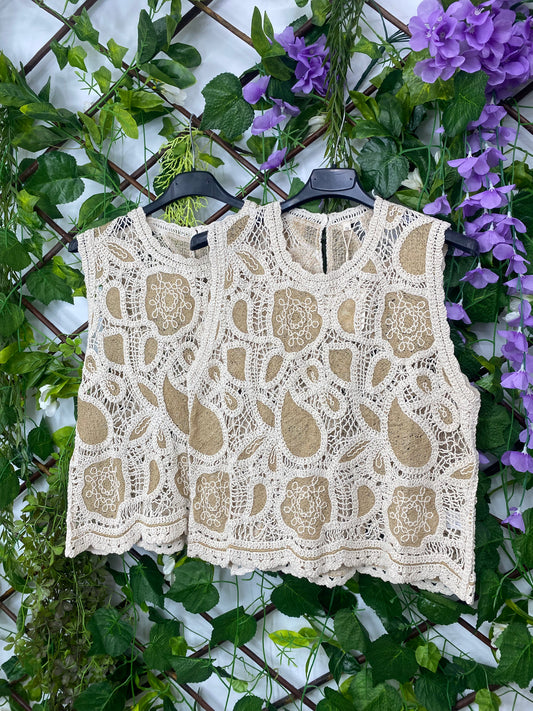 Chaleco Patron Floral