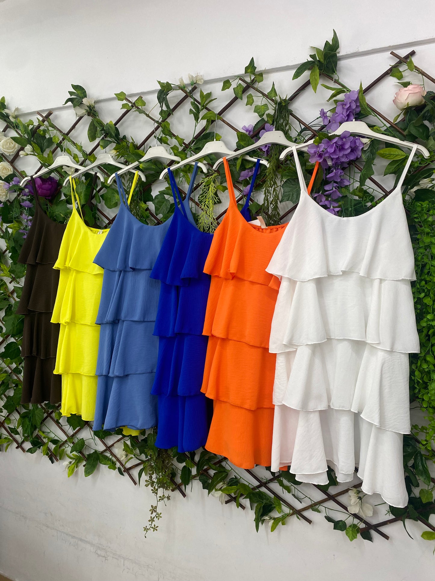 Vestido Midi Volantes