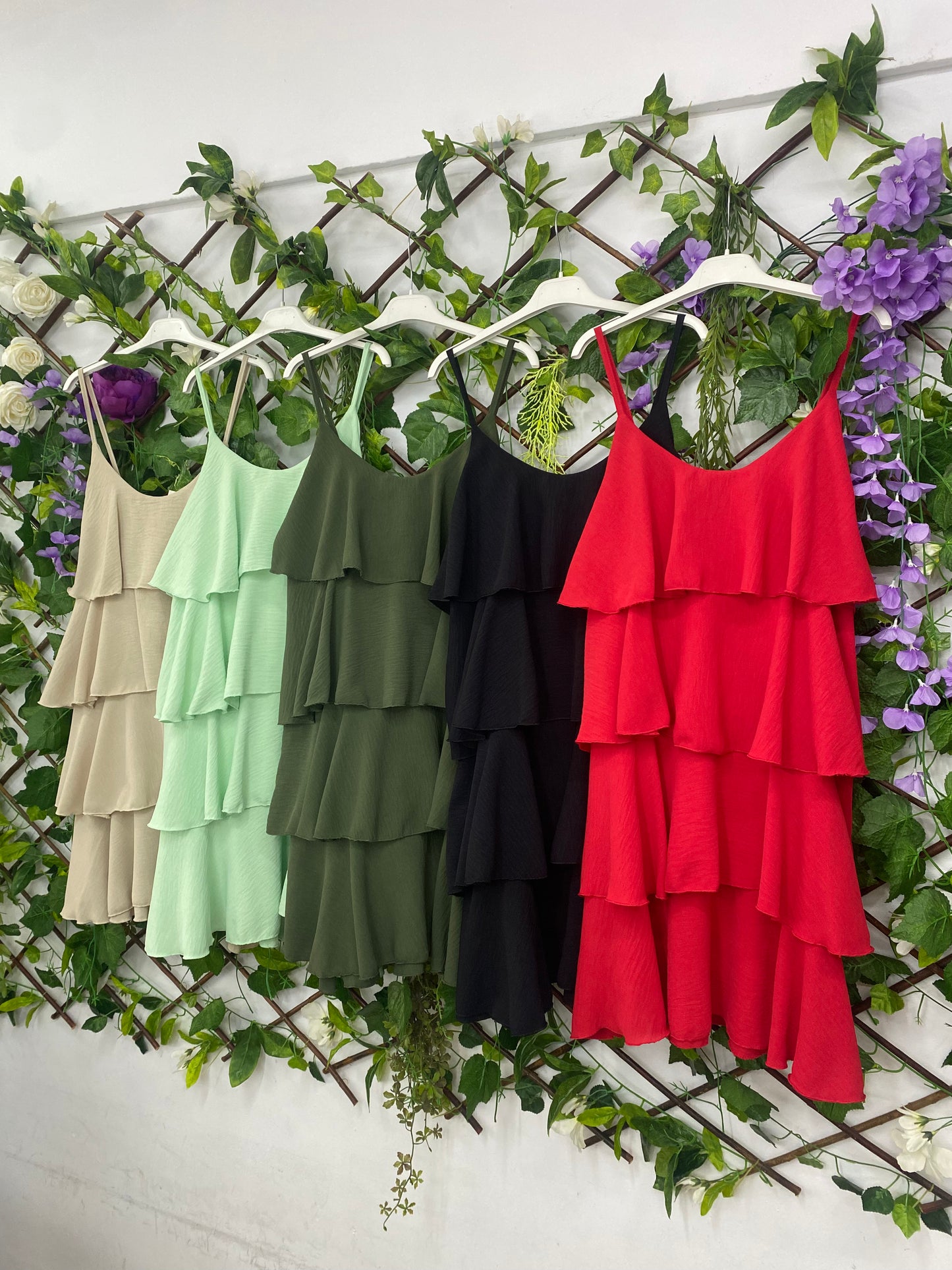 Vestido Midi Volantes