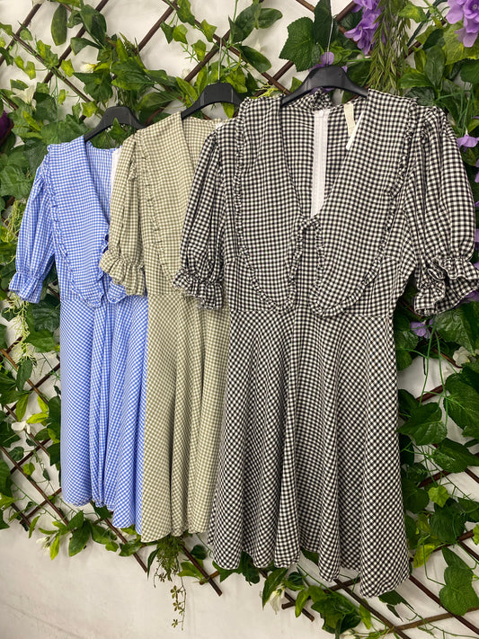 Vestido Corto Cuadros Vichy