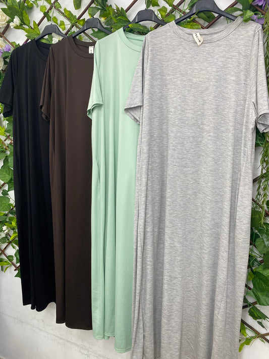 Vestido Licra Con Bolsillos