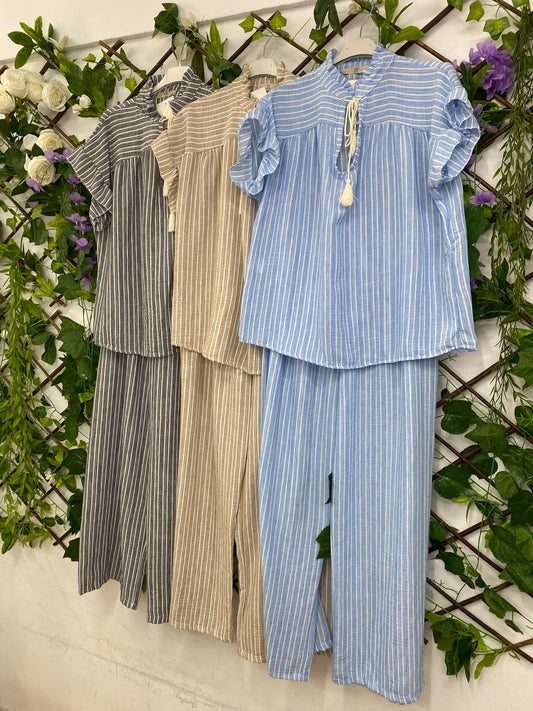 Conjunto Coquette Rayas
