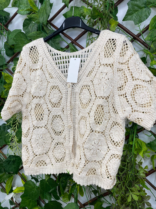 Blusa Crochet Calada