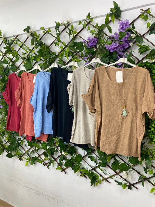 Blusa Algodon Collar