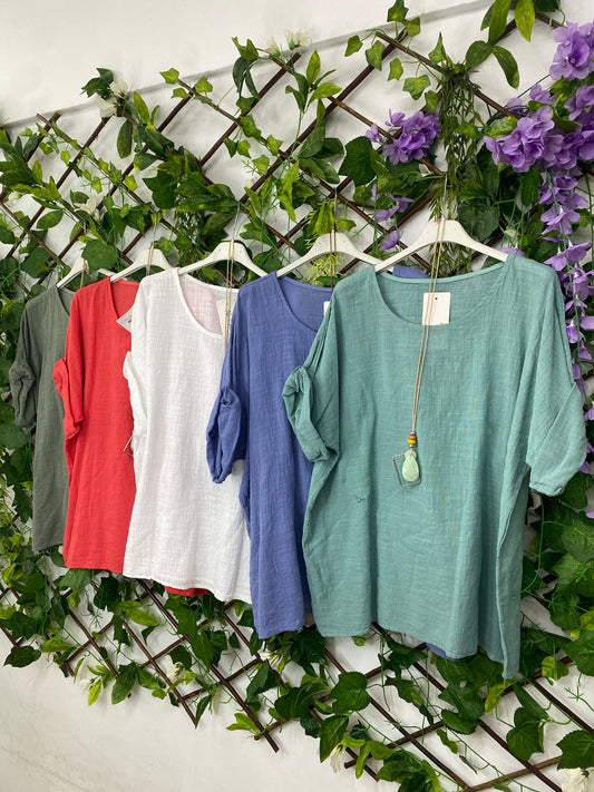 Blusa Algodon Collar