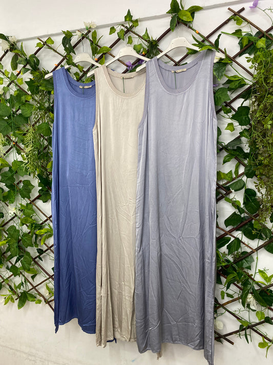 Vestido Largo Saten