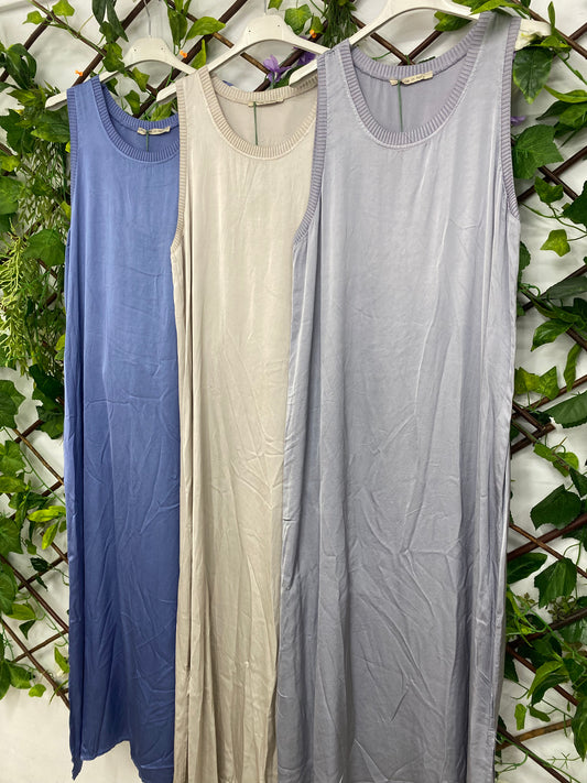 Vestido Largo Saten