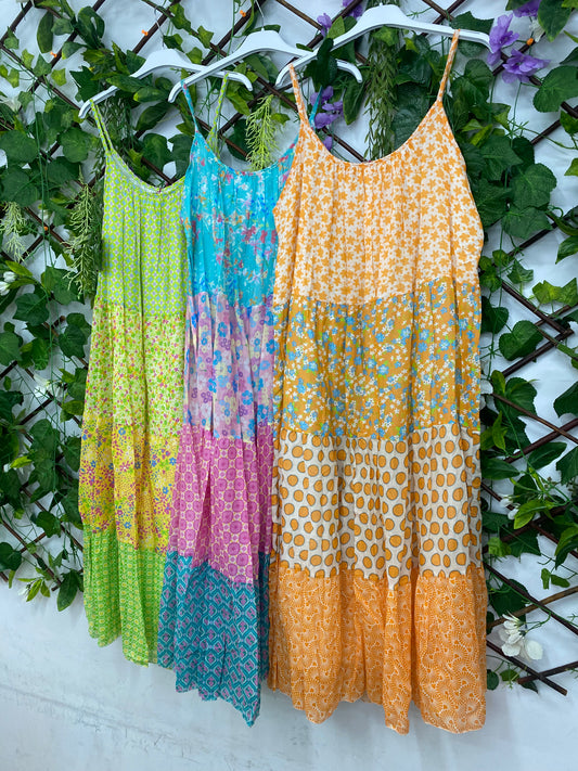Vestido Boho TriColor