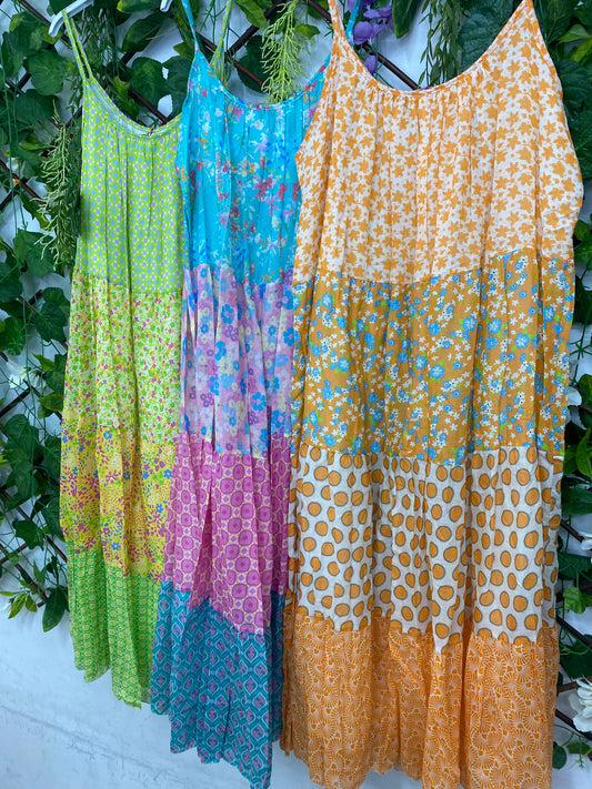 Vestido Boho TriColor