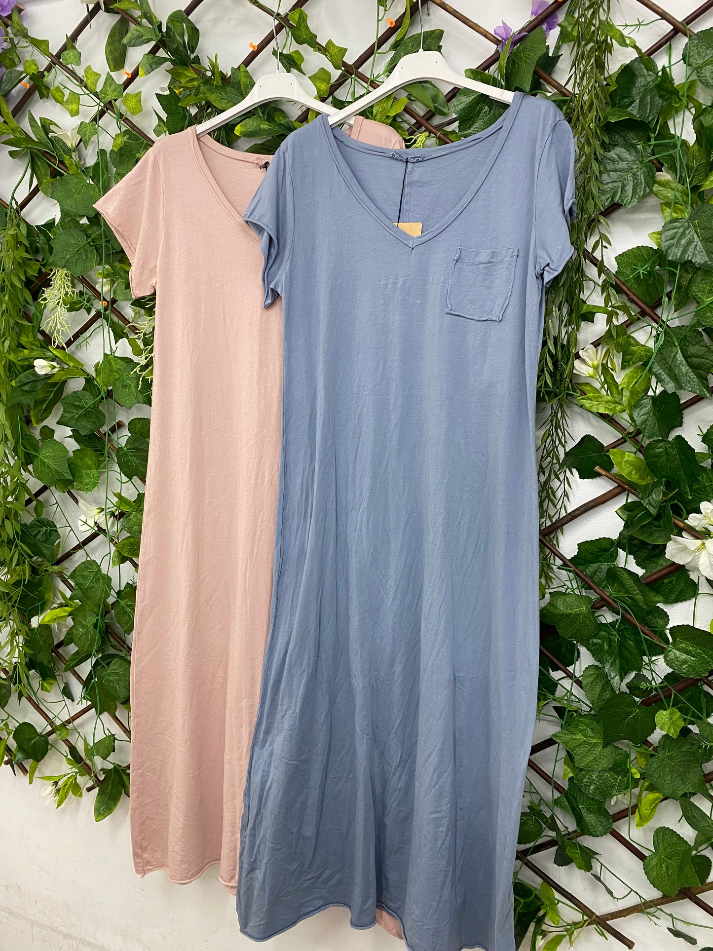 Vestido Algodon Bolsillo