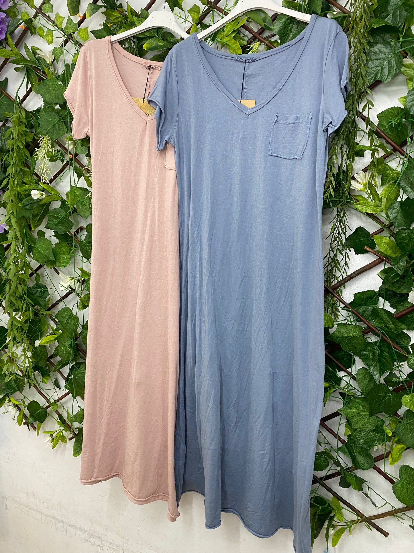 Vestido Algodon Bolsillo