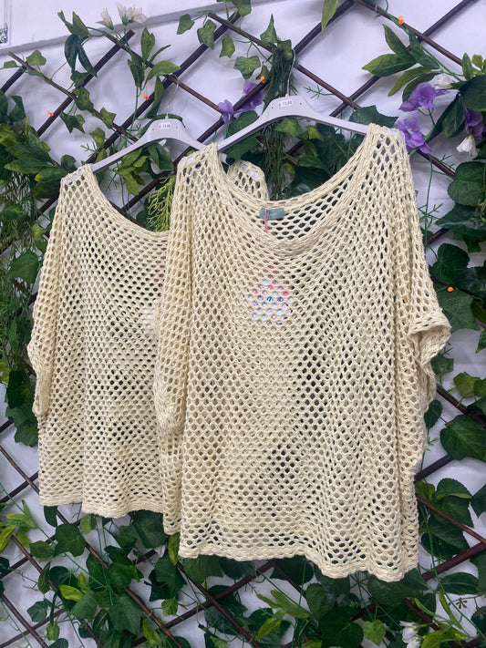 Conjunto Hilo Amarillo Blusa