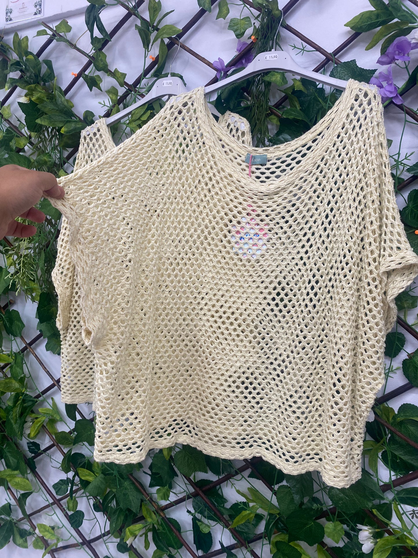 Conjunto Hilo Amarillo Blusa
