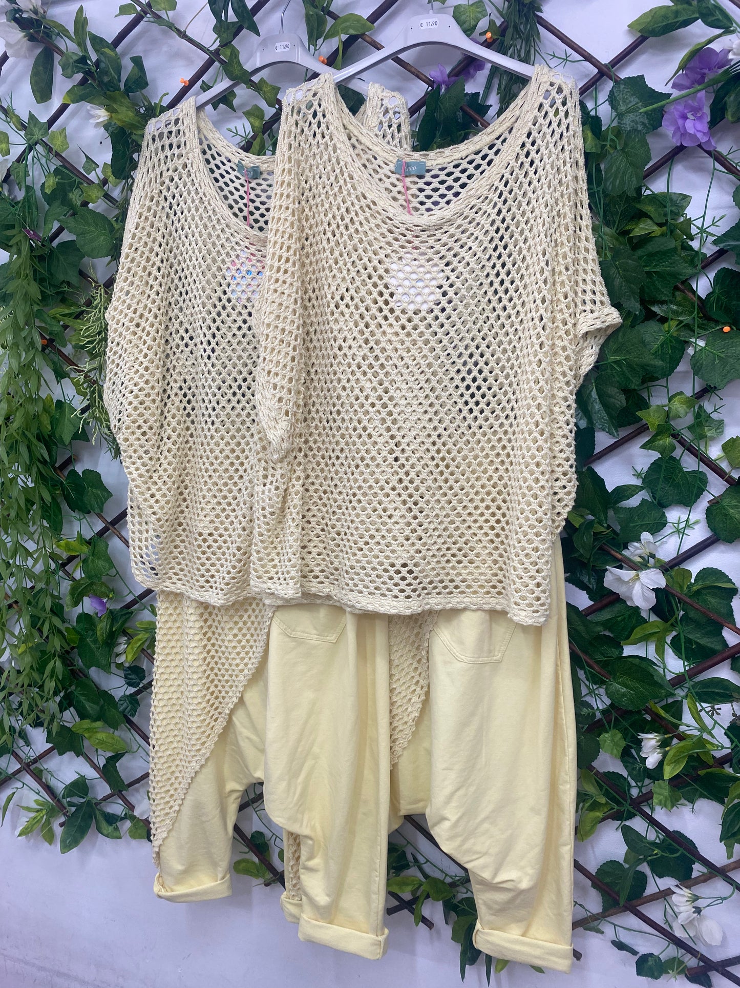 Conjunto Hilo Amarillo Pantalon