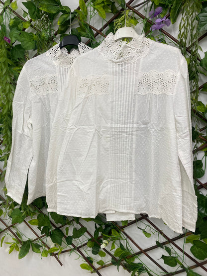 Camisa Brocada 100% Algodon