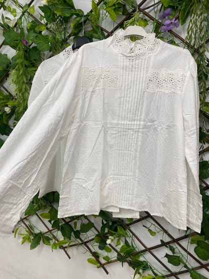 Camisa Brocada 100% Algodon