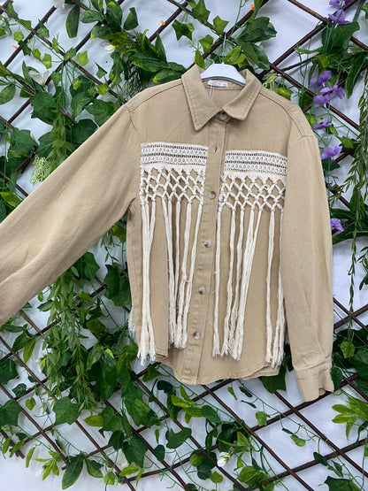 Chaqueta Vaquera Flecos