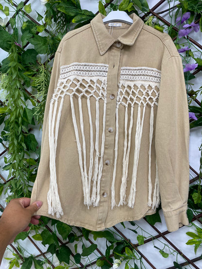 Chaqueta Vaquera Flecos