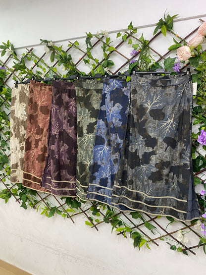 Falda Estampadas Hojas