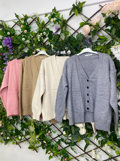 Conjunto Chaleco y Rebeca Punto