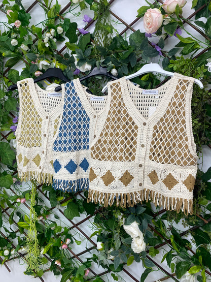 Chaleco Estampado Flecos