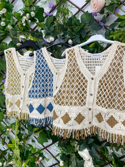 Chaleco Estampado Flecos