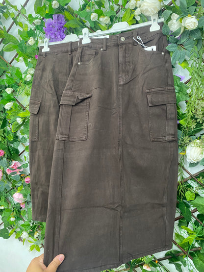 Falda Vaquera Bolsillos